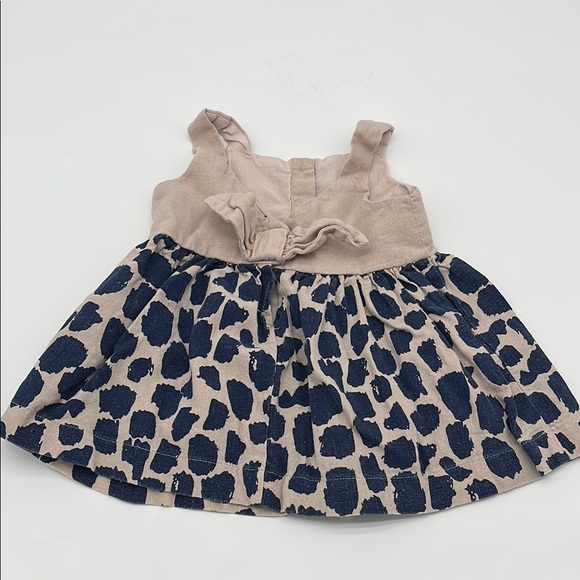 Something Navy Beige Navy Sleeveless Dress Girls Baby 3 Months - Picture 1 of 4